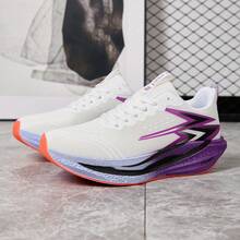 2026 New Lightweight Running Shoes, Shock Absorbing Carbon Plate, Breathable Mesh, Unisex Couple Sneakers, Durable Non-Slip Soles, Suitable For Running, Training, Casual Wear, Size 36-45 - White - View 10