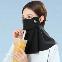 女士全脸防晒面罩，户外骑行遮阳罩，防紫外线，带网状护目镜，方便饮水，无需摘下，3D立体设计，适合户外活动、防晒、骑行、驾驶、夏季 - 彩色 - 查看 10