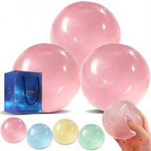 手工椰子油减压球，2026新款椰子油减压球，高延展性减压球，慢回弹减压球，有助于缓解焦虑和压力，不粘手，适合作为复活节礼篮礼物 - 彩色 - 查看 3