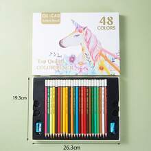Ruột bút chì màu gốc dầu 48P/76P, bút màu chuyên nghiệp vẽ graffiti bằng tay, màu sắc tươi sáng, độ lên màu cao, ruột bút chì vẽ tranh nghệ thuật chuyên nghiệp. - Nhiều màu - Xem 7