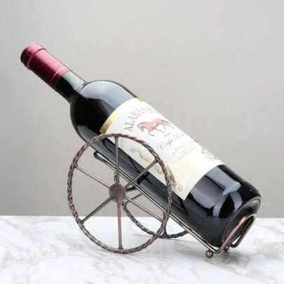 Countertop Wine Rack For Wine Sge - Red Bronze Metal Wine Rack For Living Room Dining Room Wine Cellar Bar
