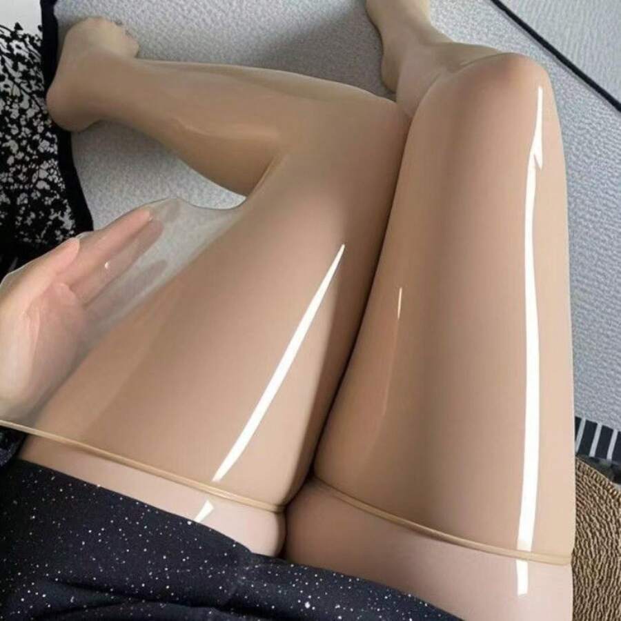 Women's Sexy Sheer Thigh-High Stockings & Summer Short Socks – Black Leggings, White Ankle Socks, Ultra-Thin, Butt-Lifting, Comfortable,  Hosiery For Parties & Daily Wear - 藍色 - 查看 1