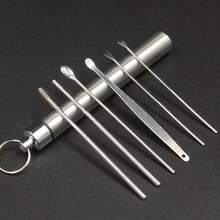 6-In-1 Portable Ear Wax Removal Tool Kit, Earwax Cleaner Curette Ear Spoon Ear Wax Removal Picker - View 5