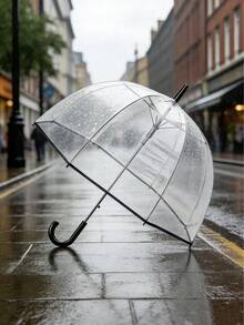 Transparent Bubble Dome Umbrella, Lightweight Design, Windproof Clear Umbrella - Transparent Arched Umbrella - View 6
