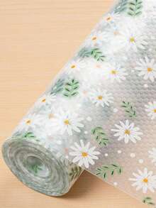 1 Roll Daisy Shelf Liner For Kitchen Cabinets,Non-Adhesive Drawer Liner,Non-Slip Refrigerator Liner,EVA Waterproof Fridge Pad Cupboard Mat Easy Placemats. - Multicolor - View 13