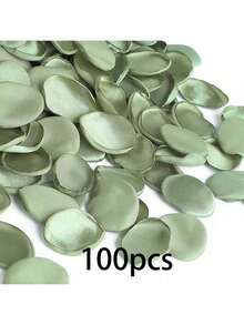 50/100/300/500/1000pcs Artificial Green Rose Petals, Suitable For Wedding Flower Girl Baskets, Aisle Toss, Banquet Table Decor, Party Confetti, Bridal Shower, Romantic Night Decoration - Bright Green Petals - View 7