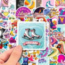 50 New Roller Skate Stickers, Personalized DIY Gifts For Phones And Tablets, Fun Holiday Decoration Sticker Pack. High-Quality Vinyl. Suitable For Scrapbooks, Water Bottles, Diaries, Laptops, Suitcases, Skateboards, Luggage, Scrapbook Decorations, Fantasy Art Works, Fun Stickers, Durable Adhesive, Multi-Purpose Stickers, Student Decoration, Handicraft Enthusiasts - 1 - 查看 4