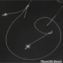 复古水晶星形眼镜链 - 防滑眼镜挂绳，金色金属搭配透明宝石，适用于时尚眼镜、老花镜、口罩，是女士时尚配饰，设计优雅，细节时尚。 - 常規款 - 查看 4