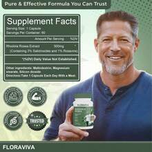 Flash  Floraviva Rhodiola Rosea Capsules For Natural Energy GMO Excluded - 1瓶 - 查看 2