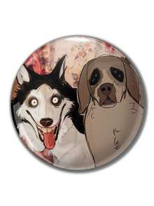 趣味图案徽章胸针，女士徽章，别针胸针，包包挂件，服装配饰，送给朋友、家人、老师和同学的趣味礼物 - 彩色 - 查看 5