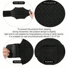 Leg Phone Holder, Cell Phone Leg Straps Ankle Wallet Thigh Holder Wallet Calf Straps Adjustable Arm Pouch Non Slip Sports Armband Storage Bag For Equestrian Jogger Running Workout - Black - View 3
