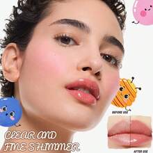 唇油水果蜂蜜润唇膏透明款，带挂链，滋润唇部护理，适合日常使用，提升自然光泽 - 無 - 查看 4