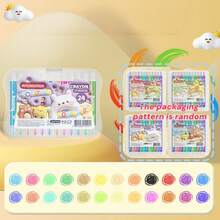 OBOVAY 12/18/24/36色水溶性旋转彩色蜡笔，不染色，覆盖力强，品质可靠。这是一款学生友好的油画棒、DIY绘画套装和美术笔。适合作为学习奖励、节日礼物或生日礼物送给学生、同学和家人。也是开学季的理想之选。 - 彩色 - 查看 22