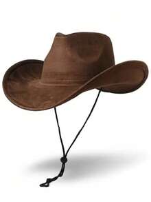 这款男女通用的西部牛仔帽，采用优质麂皮绒面料制成，并配有多种装饰用的帽链可供选择。这是一款经典款式的牛仔帽，拥有宽大的帽檐和防风帽带，适合各种户外活动，例如户外骑马、露营、徒步旅行、攀岩和休闲散步。 - 麂皮絨禮帽 - 查看 14