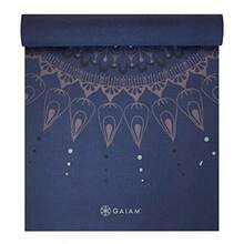 Gaiam Yoga Mat - Premium 6mm Print Extra Thick Non Slip Exercise and Fitness Mat for All Types of Yoga Pilates and Floor Workouts 68"L x 24"W x 6mm Thick - Aqu y ahora - Ver 2