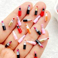20/50/100pcs Mini Lipstick Resin Flatback Decor - Perfect For Arts, Scrapbooking, DIY Wedding Decorations - Ideal Gift Choice For Valentine's Day, Easter, Mother's Day - Random Colors - Multicolor - View 10