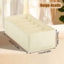 1 hộp đựng đồ lót và tất màu be, hộp vải 20 ngăn để đựng tất, đồ lót, khăn tay, cà vạt. - Màu be - Xem 13