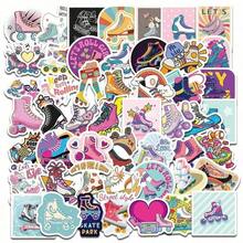 50 New Roller Skate Stickers, Personalized DIY Gifts For Phones And Tablets, Fun Holiday Decoration Sticker Pack. High-Quality Vinyl. Suitable For Scrapbooks, Water Bottles, Diaries, Laptops, Suitcases, Skateboards, Luggage, Scrapbook Decorations, Fantasy Art Works, Fun Stickers, Durable Adhesive, Multi-Purpose Stickers, Student Decoration, Handicraft Enthusiasts - 1 - 查看 1