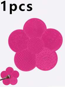 Bộ 5/2 miếng lót làm sạch cọ trang điểm bằng silicon hình hoa, dụng cụ làm sạch cọ trang điểm có giác hút, dụng cụ rửa cọ cầm tay, quà tặng ngày lễ tình nhân, sinh nhật và tiệc tùng. - màu trơn - Xem 15