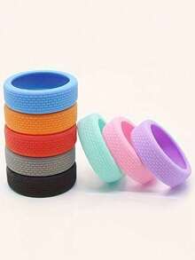 4/8 Pieces Of Silicone Luggage Wheel Protection Cover, Quiet Shock-Absorbing Wheel Cover, Sports Travel Accessories - Easy To Install And Clean (Diameter 5cm) - 粉色 - 查看 5