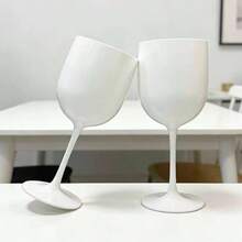 Ly sứ trắng 480ml, làm từ chất liệu chống vỡ và chịu áp lực. Ly sâm panh thích hợp cho đám cưới/tiệc tùng/dã ngoại, quà tặng ngày Valentine. - A - Xem 2