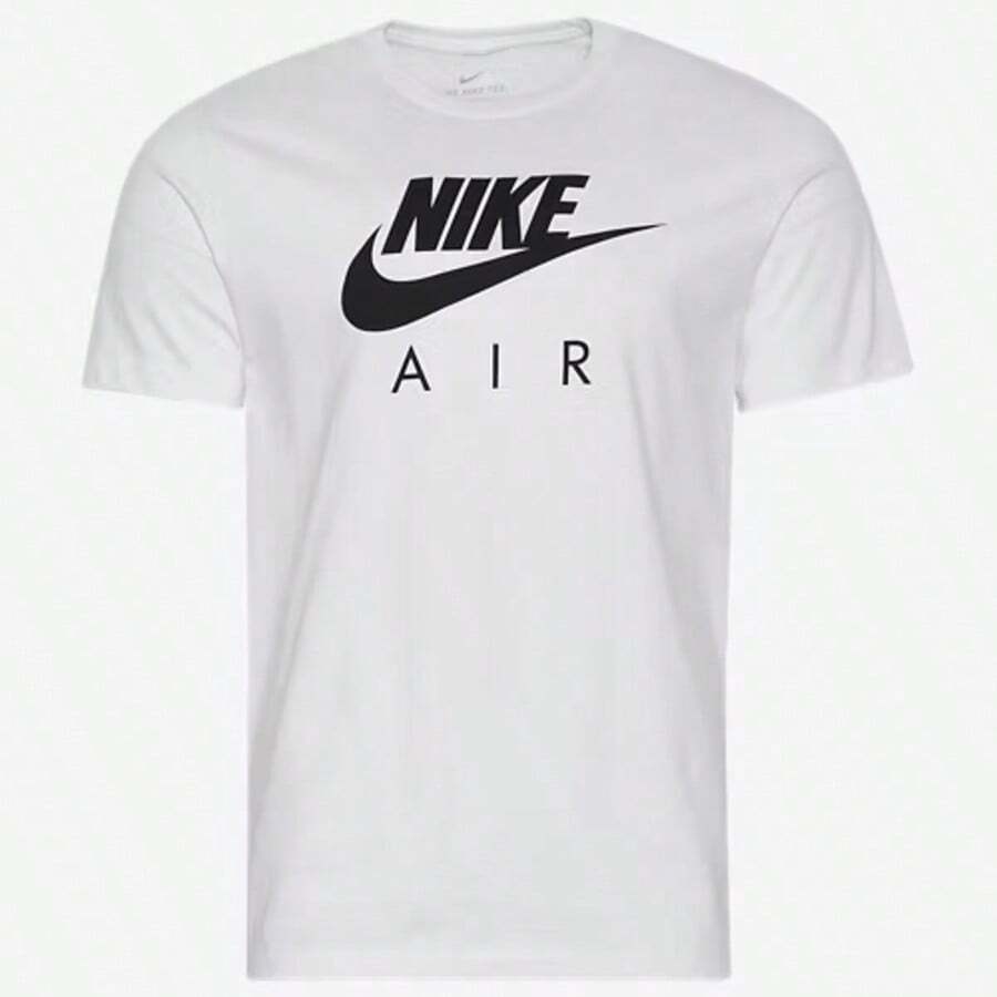 Nike Air Futura T-Shirt Men's White 642388-005 - 黑與白 - 查看 1