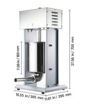 Electric Sausage Stuffer, 22 LBS / 10 L Vertical Meat Filler With Stepless Speed Adjustment, Stainless Steel Sausage Stuffing Machine, Foot Pedal & 4 Filling Tubes, For Commercial And Home Use - 10L - View 10