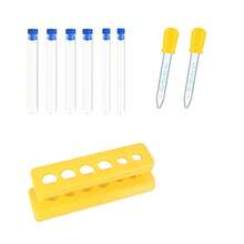 1 Set Funny Science Experiment Kit (Plastic Material), Educational Science Tools, 6-Hole Test Tube Rack + Test Tubes + Dropper Set, Color Experiments, Chemistry Experiments School Supplies, Helpful For Enhancing Learning Interest And Scientific Understanding, Suitable For Home And School - 6-well Test Tube Rack - View 8