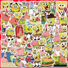 SpongeBob SquarePants 90pcs SquarePants Themed Sticker Roll - Random Styles, Featuring SquarePants, Squidward, Sandy, Plankton, Mr. Krabs Characters, Soft Colors, Suitable For Crafts, Gift Wrapping, Phone And Cup Decoration, Birthday Themes And DIY Projects, Cute Cartoon DIY Decorative Stickers For Phone Cases, Laptops, Notebooks, Guitars, Cups, Stationery, Waterproof Stickers - A - View 1