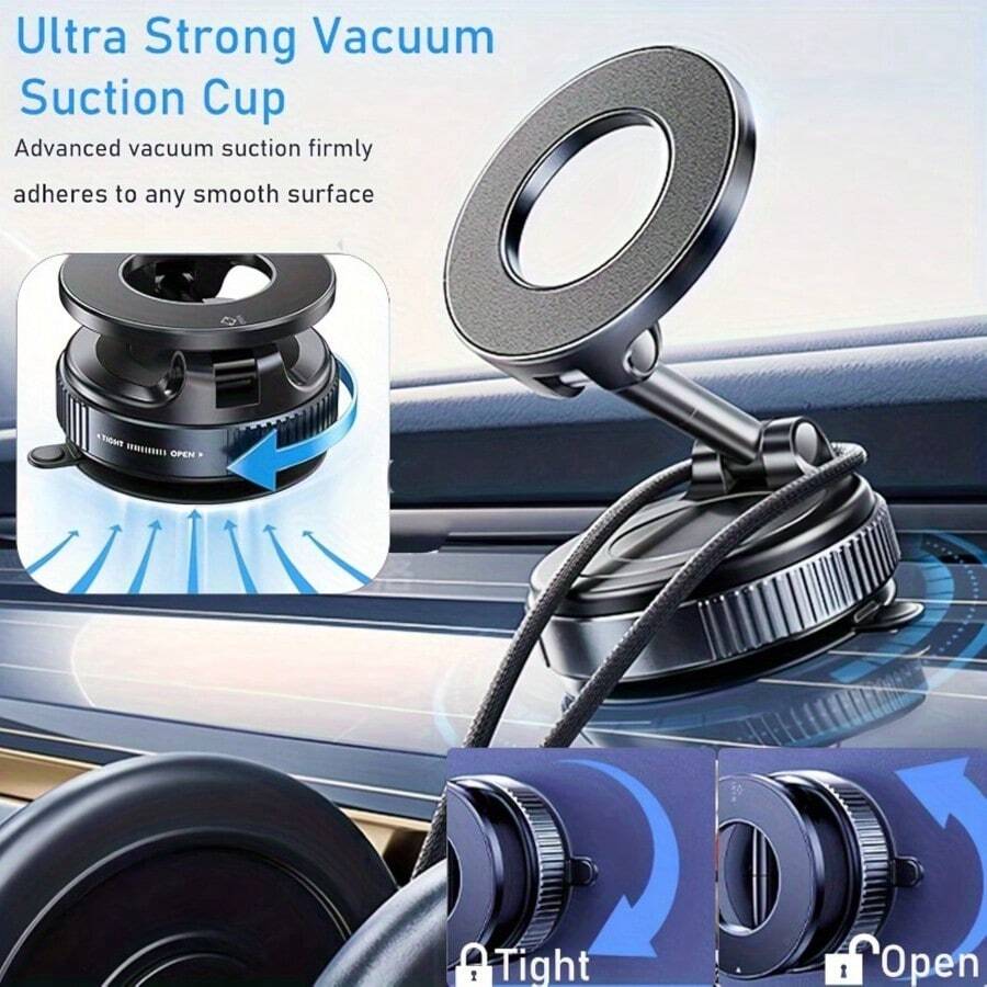 Giá đỡ điện thoại từ tính có thể điều chỉnh 360°, thích hợp sử dụng trên xe hơi hoặc để bàn, tương thích với mọi dòng điện thoại, giá đỡ điện thoại ô tô gấp gọn tiện lợi, tương thích với tất cả các điện thoại thông minh và mẫu xe hơi - Món quà lý tưởng cho các dịp lễ như Giáng sinh, Ngày của Mẹ, Halloween, Lễ Phục sinh, tiệc sinh nhật.