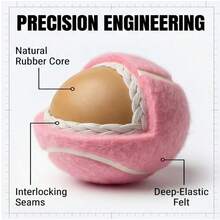 1/3pcs Pink Tennis Beginner Professional Training Amateur Practice Ball Authentic High Elasticity - Multicolor - View 9