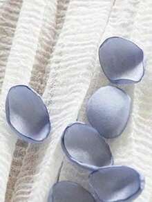50/100/300/500/1000pcs Artificial Silk Rose Petals; Wedding Flower Petals; Fake Rose Artificial Flower Petals; Proposal Basket; Wedding Aisle; Bride Party; Romantic Couple Dining Table Decor - Haze Blue Petals - View 4