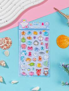 Colorful 3D Epoxy Resin Stickers - - Waterproof, Reusable, Repositionable, Self-Adhesive, High-Quality Resin - Perfect For Decorating Smartphones, Phone Cases, Laptops, Desktops, Tablets, Stationery, Notebooks, Journals, Planners, Scrapbooks, Mugs, Water Bottles, Refrigerators, Gift Wrapping, DIY Decorations - Multiple Colors Available [Style/Packaging Random] - View 9