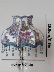 法式复古宫廷风格灯罩，蕾丝刺绣+水晶流苏，奢华浪漫家居必备，打造卧室和客厅氛围！ - 藍色 - 查看 12