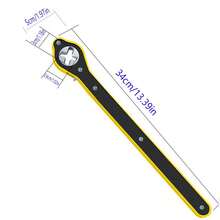 1 件装棘轮式汽车千斤顶扳手，小型汽车轮胎更换工具，棘轮式手摇千斤顶 - A款 - 查看 3