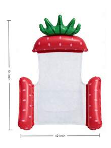 1/2pcs Inflatable Fruit-Shaped Floating Lounger, Adult Summer Pool & Beach Party Accessory, Perfect Summer Gift, Multifunctional Floating Pool Lounge Chair For Adult Vacation Fun And Relaxation, Pool Inflatable, Beach Essentials, Pool Float - Multicolor - View 11