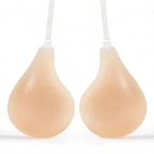 Women's Strapless Adhesive Bra, Invisible Seamless Push-Up Bra With Transparent Halter - Multicolor - View 3