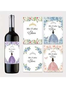 Customized Stickers, Thank You Stickers, Envelope Seals, Gift Stickers, Box Stickers, Packaging Stickers, Classic Shape Stickers - Wine Bottle Stickers - View 10