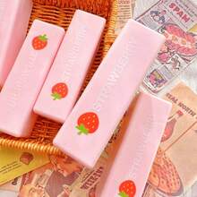 Strawberry Milk Foam Slow Rebound Toy, Stress Relief Toy, Soft Bread Squeeze Toy, Relaxation Entertainment Squeeze Toy - Multicolor - View 3