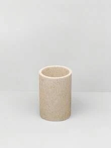 4件套仿石灰石树脂浴室配件套装，包括皂液器、漱口杯、皂碟、托盘，完整的浴室梳妆台套装，现代家居装饰 - 彩色 - 查看 7