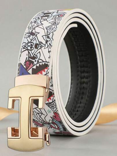 Men's Automatic Buckle Belt, Business Casual Waist Belt, Suitable For Young People, New Arrival