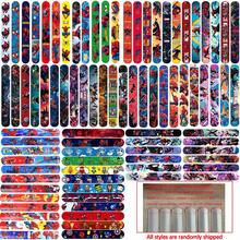 12 piezas Pulseras de presión con patrón retro de cuadrícula y héroe, regalos para fiestas - Multicolor - Ver 6