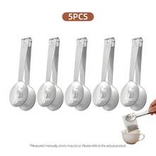 1/3/5/7Pcs Stainless Steel Tea Bag Clip, Multi-Purpose Food Tongs For Loose Leaf Tea, Ice, Sugar & Lemon Slice - Silver - View 9