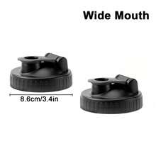 2 tapas anchas a prueba de fugas para tarros Mason, tapas de plástico reutilizables con vertedor abatible para bebidas, aderezos para ensaladas, salsas - Ver 11