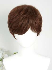 Peruca Bob Curta Sem Cola para Mulheres, com Linha Capilar Natural Pré-Desbastada e Baby Hair, Ideal para Iniciantes, Sem Cola e Sem Gel, Cabelo Sintético Macio, Sedoso e Resistente ao Calor, Peruca Respirável, Leve e Confortável para Festas Diárias, Cosplay de Anime, Halloween e Festivais de Música - Ver 12
