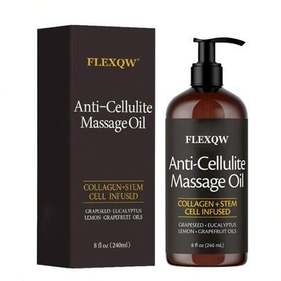1 Bottle 150ml/240ml Anti-Cellulite Massage Oil, Body Relaxing & Firming Massage Oil
