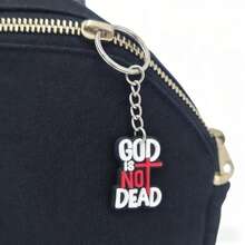 GCYCHENG 15 piezas Llavero con colgante de frase de Jesús en dibujos animados, colgante con forma de colores variados, llavero de goma suave, soporte creativo para llave de mochila - Multicolor - Ver 8