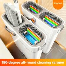 Mop And Bucket Set Measuring 12.99 By 15.75 Inches, Featuring A Wet And Dry Flat Mop, And Includes 2, 4, Or 7 Ultra-Fine Fiber Replacement Pads That Are Machine Washable; Ideal For Cleaning Floors, Walls, And Various Rooms Like The Living Room - 15.75吋拖把+水桶+贈送4個拖把墊 - 查看 11