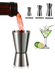 1 cốc đong hai đầu bằng thép không gỉ, cốc đong chất lỏng, cốc đong cocktail chuyên nghiệp hai đầu, dụng cụ pha chế cocktail, ly cocktail, cốc nước, dụng cụ thiết yếu cho mùa hè, dụng cụ đong đồ uống chính xác, thích hợp cho tiệc tùng, đám cưới, nhà bếp, quầy bar, dụng cụ pha chế đồ uống, trợ thủ nhà bếp, dụng cụ nhà bếp thiết yếu, đồ dùng nhà bếp, phụ kiện nhà bếp, đồ gia dụng, quà tặng cho nữ, quà tặng cho nam, quà tặng cho bạn bè - Nhiều màu - Xem 2