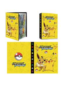 pokemon 240pcs/400pcs Card Album, Cartoon Anime Card Collection Book, Hawaiian Dragon Game Card VMAX GX EX Storage Folder, Toy Gift - Card Album - View 12